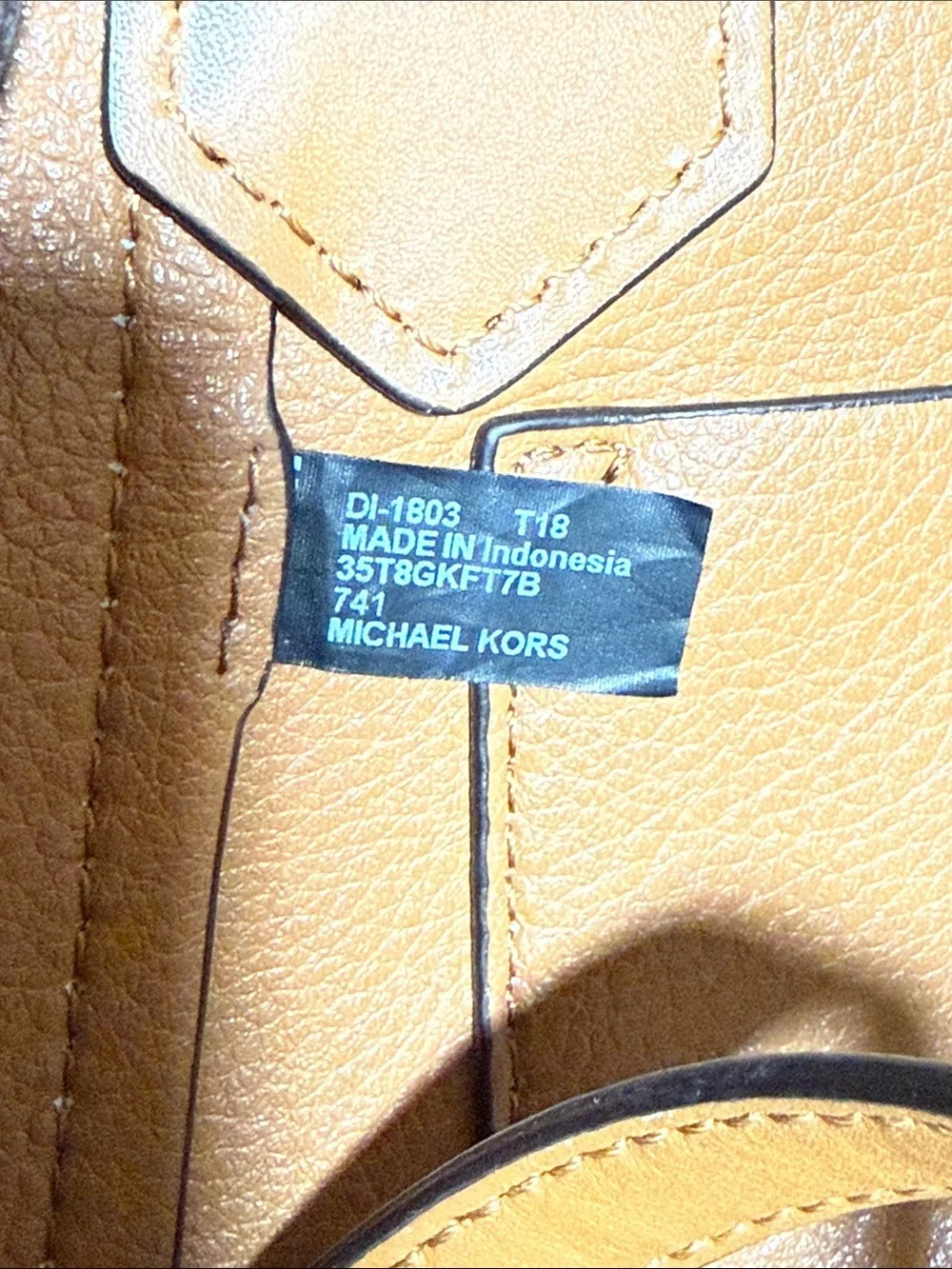 Michael Kors Cream, Brown & Tan Signature Tote with Matching Tan Wallet